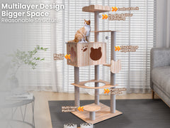 Cat Tree Wooden - 165 cm