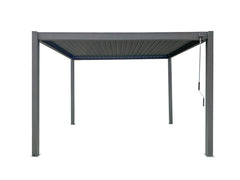 Aluminum Louvre Roof Pergola Grey - 3m x 3m