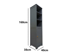 Bathroom Tower Cabinet - Grey