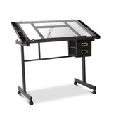Artiss Drawing Desk Drafting Table - Black