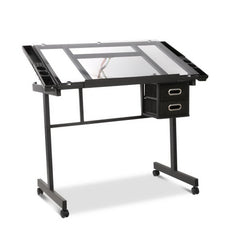 Artiss Drawing Desk Drafting Table - Black