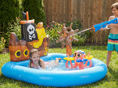 Bestway Kids Wading Pool + ZURU X-Shot Water Fast-Fill S1 Medium Motor Soaker