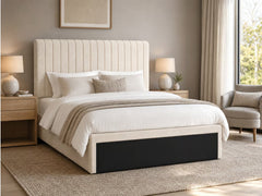 Coleford Headboard Chenille Beige - King