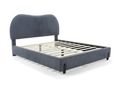 Arna Bed Frame Grey & PIL20 Mattress with Pillows - Queen
