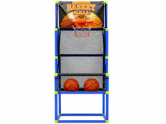 Basketball Arcade Game Electronic Scorer 3 Games Adjustable Kids Blue