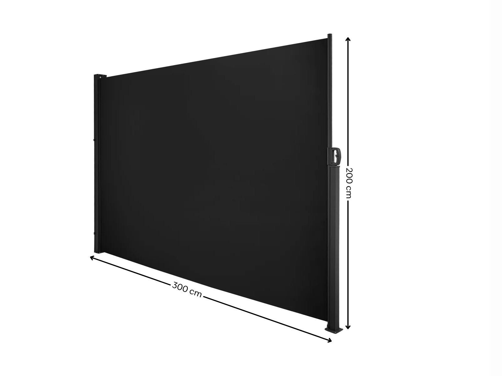 Black Side Awning 300cm x 200cm