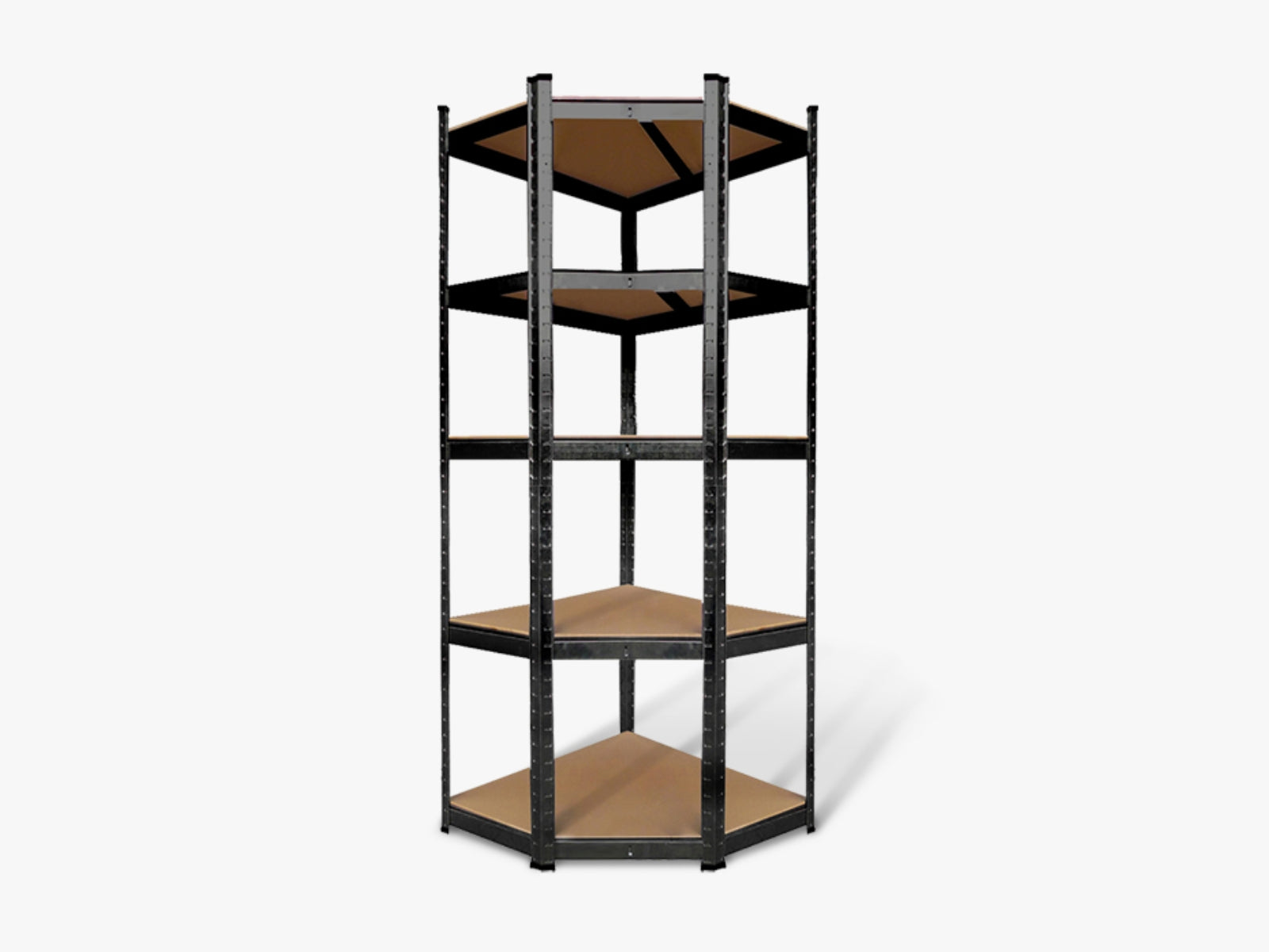 5-Layer Boltless Corner Shelving - Black