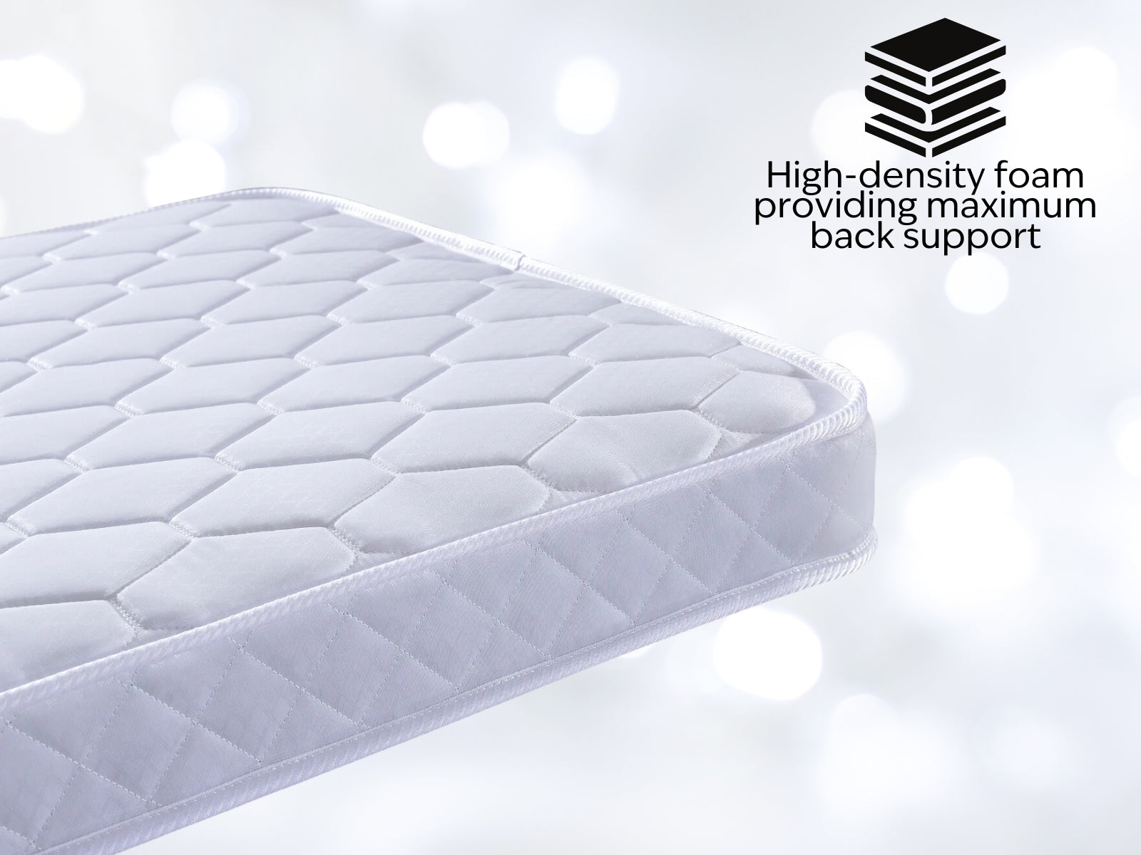 Arna Bed Frame Grey & Bon15 Mattress - Queen