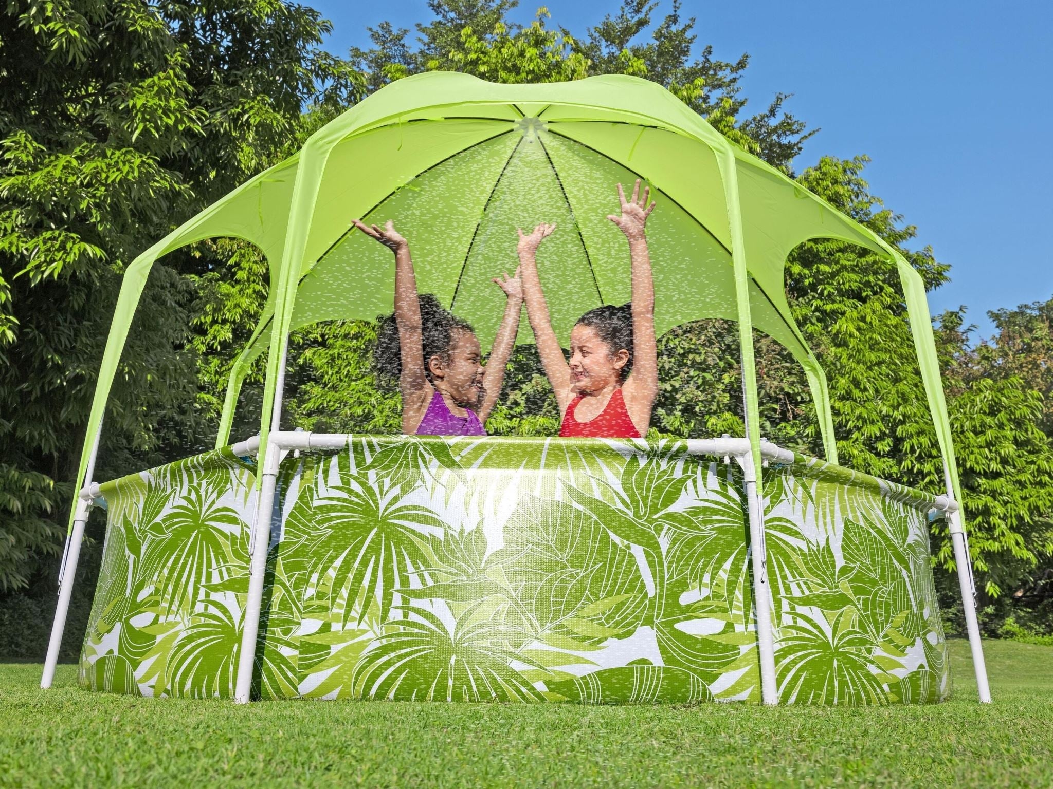 Bestway Splash-in-Shade Play Pool + ZURU X-Shot Water Fast-Fill Small Motor Soak