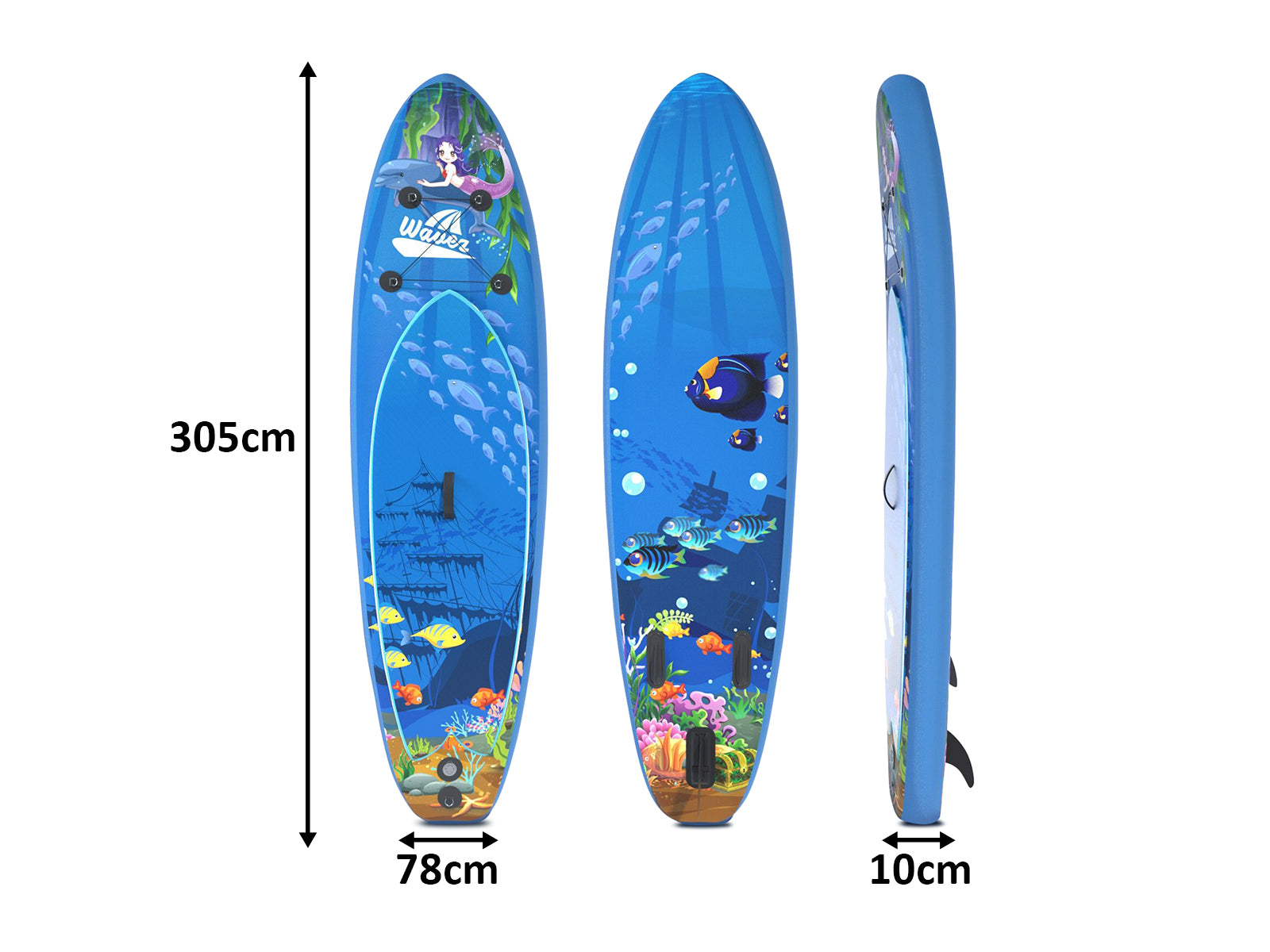 10 ft Single Layer Inflatable SUP - Sea Cartoon