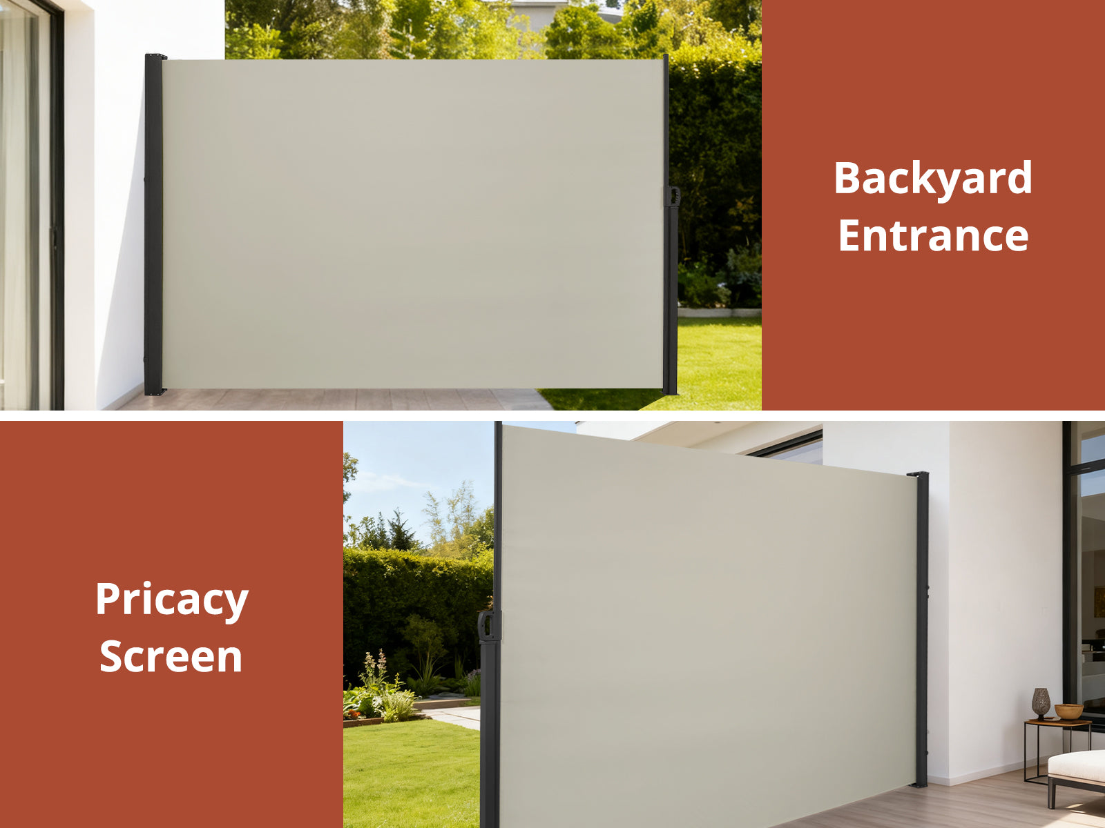 Beige Side Awning 300cm x 200cm