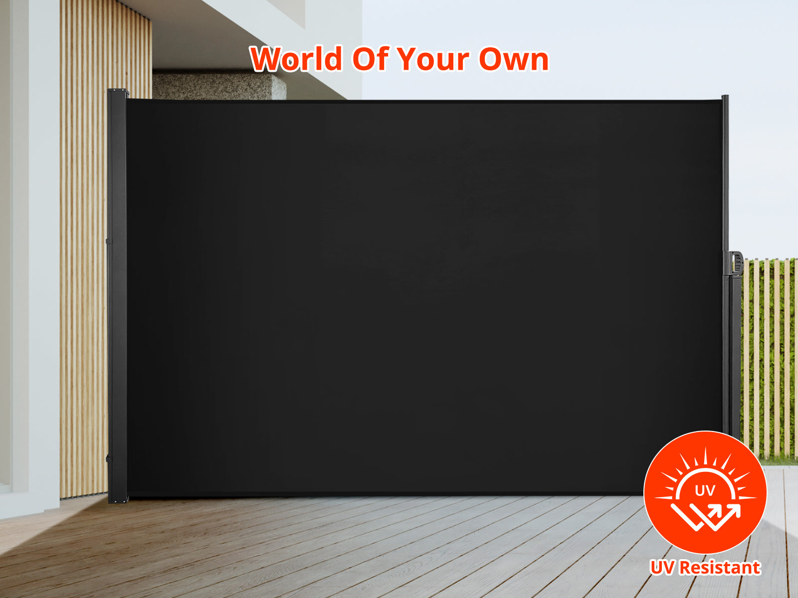 Black Side Awning 300cm x 200cm