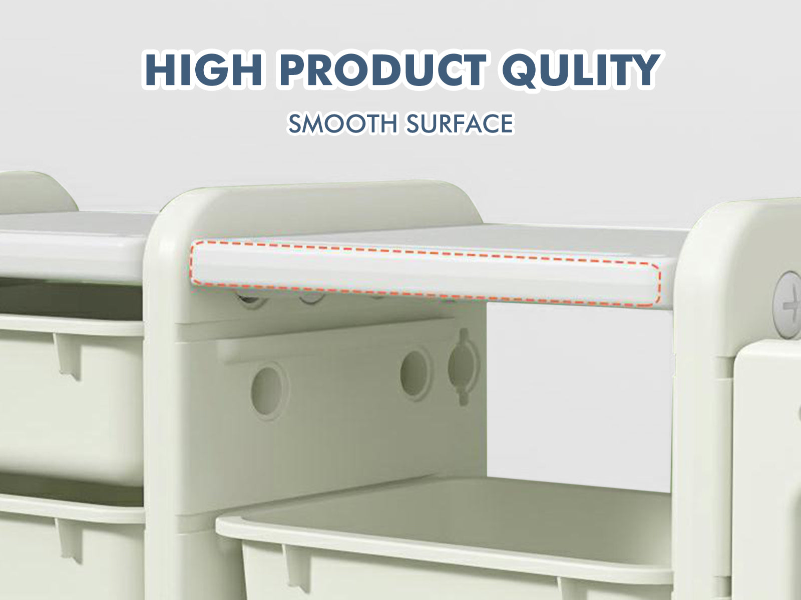 Car Shape Kids Toy Storage Shelf 2x3 - White