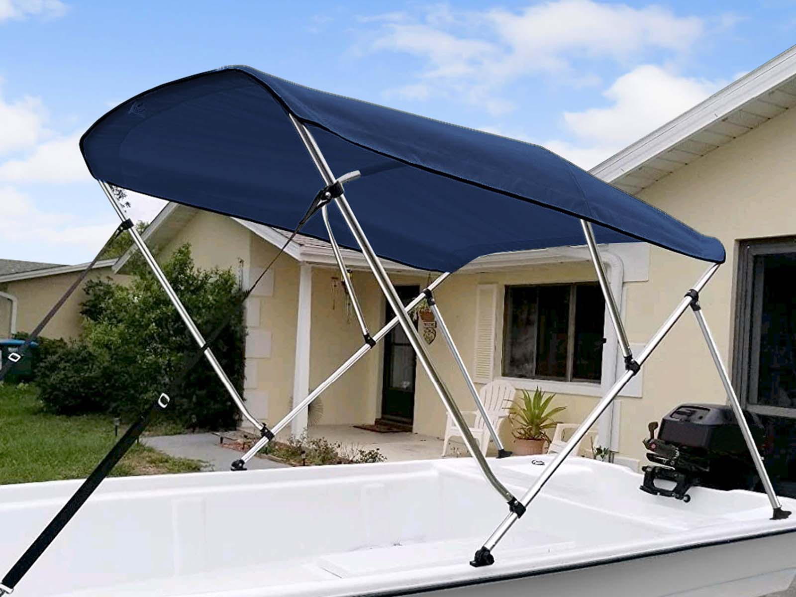 3 Bow Boat Bimini Top 1.7–1.9m – Navy