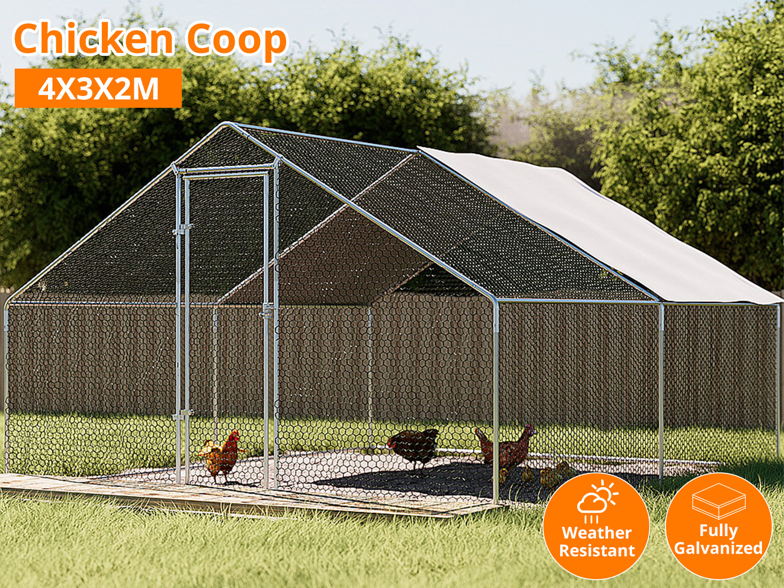 25mm Chicken Coop - 3m x 4m x 2m