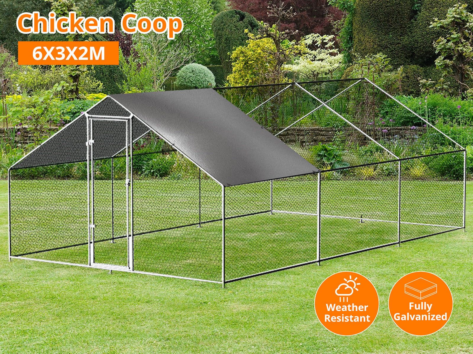 25mm Chicken Coop 3m x 6m x 2m
