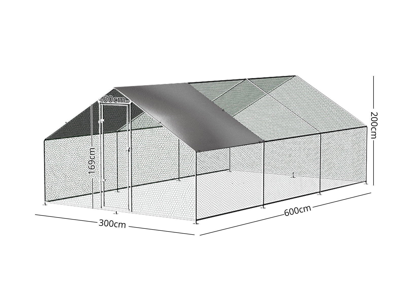 25mm Chicken Coop 3m x 6m x 2m