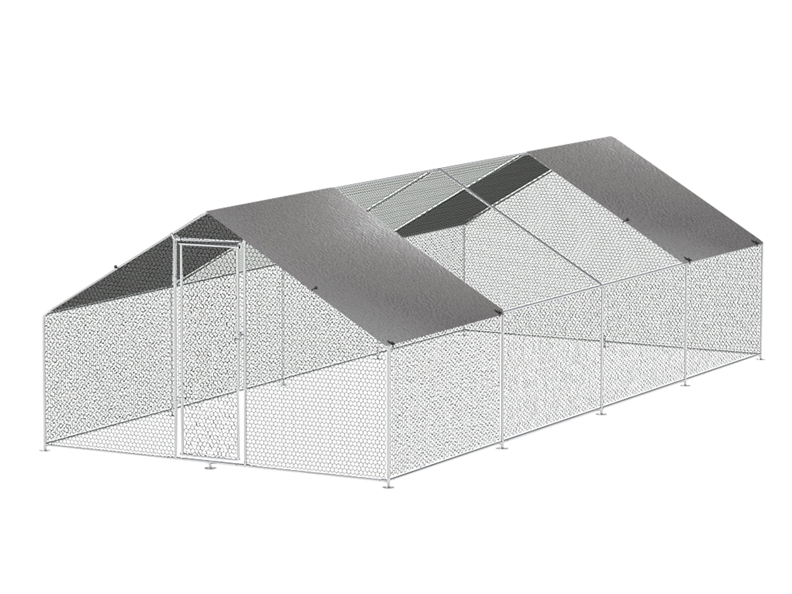 25mm Steel Chicken Coop - 3m x 8m x 2m