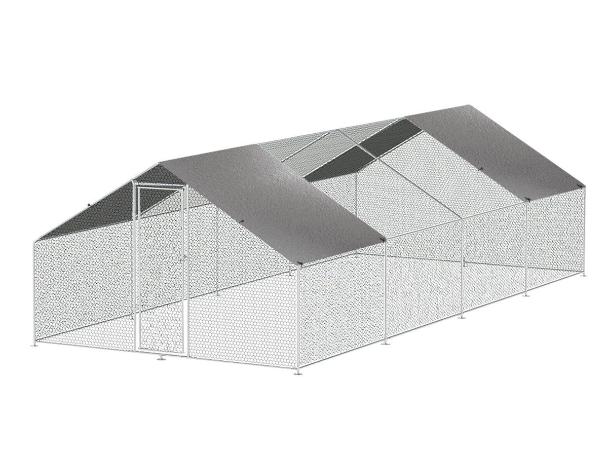 25mm Steel Chicken Coop - 3m x 8m x 2m
