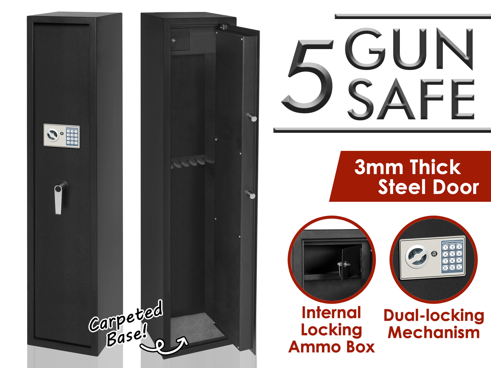 5-Gun Safe Cabinet