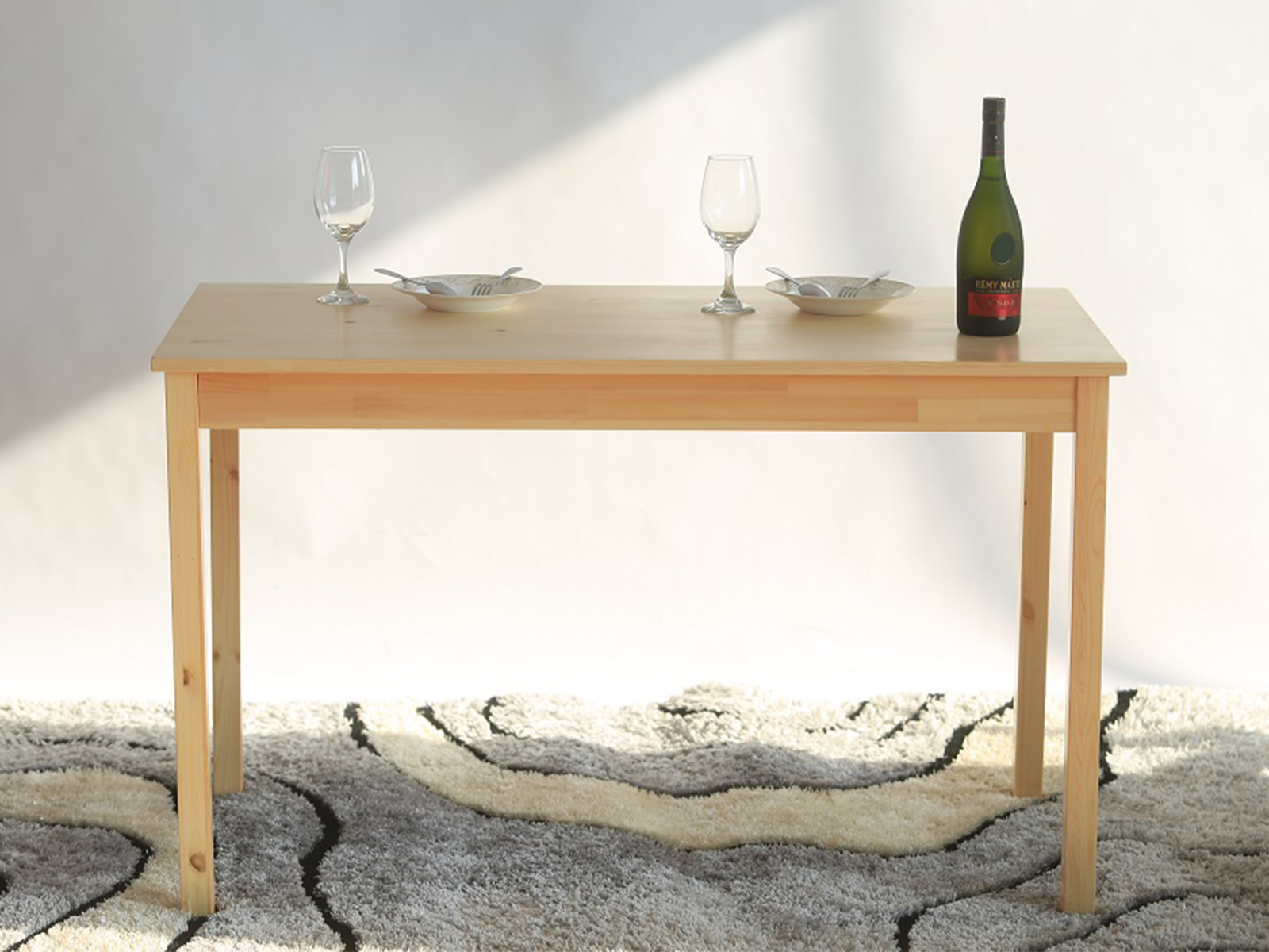 Ajax 5-Piece Dining Set - Natural Wood