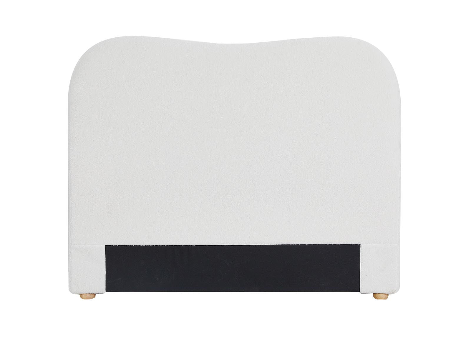 Alva Boucle Headboard White - Double
