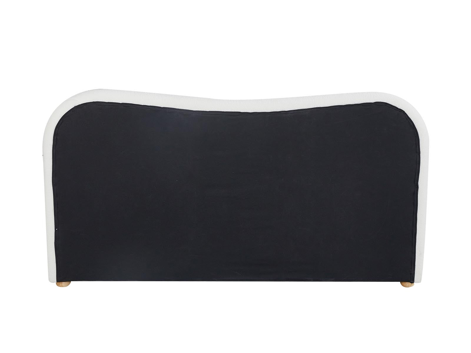 Alva Boucle Headboard White - Double