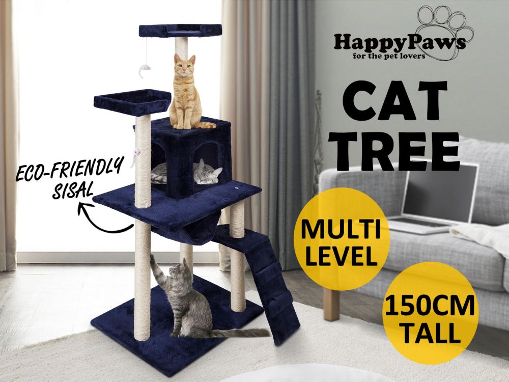 Cat Tree Blue - 150 cm