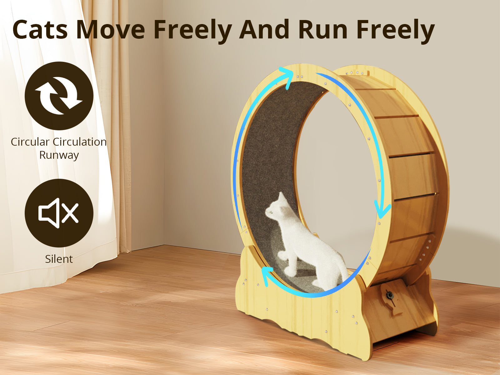 Cat Running Wheel