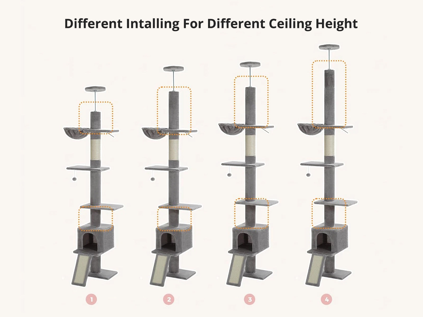 Cat Tree 210-274 cm