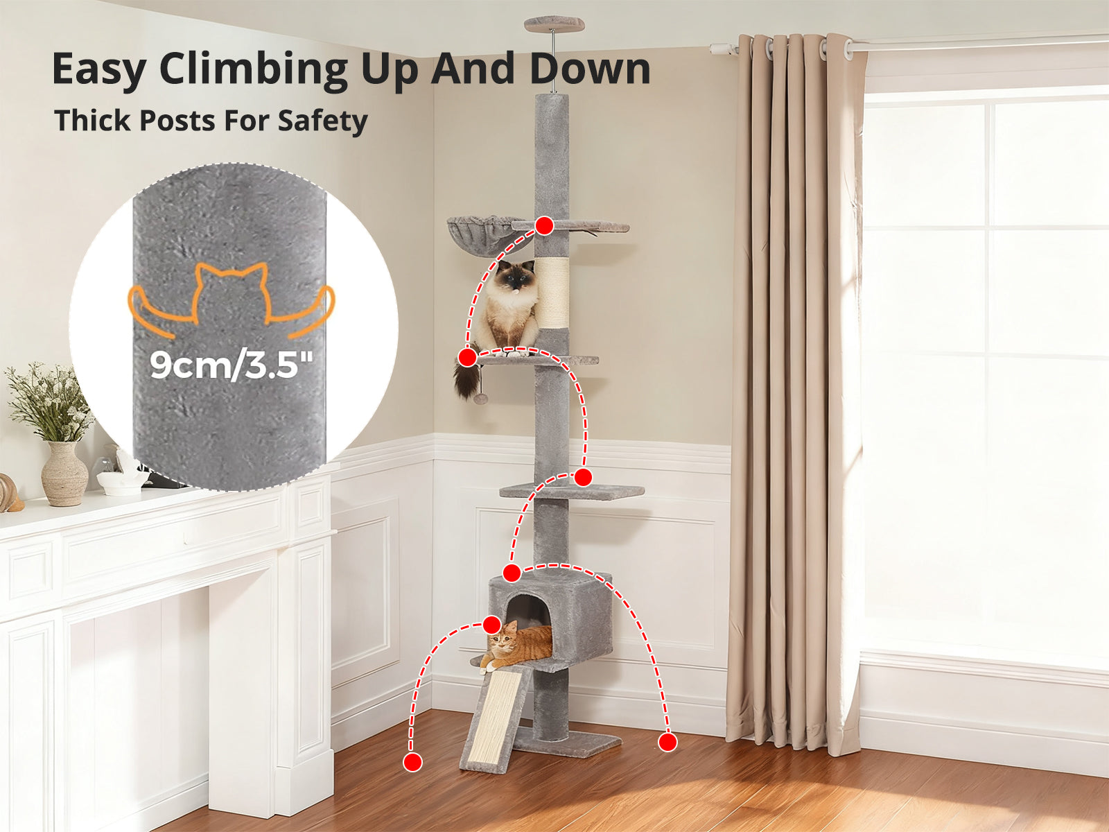 Cat Tree 210-274 cm