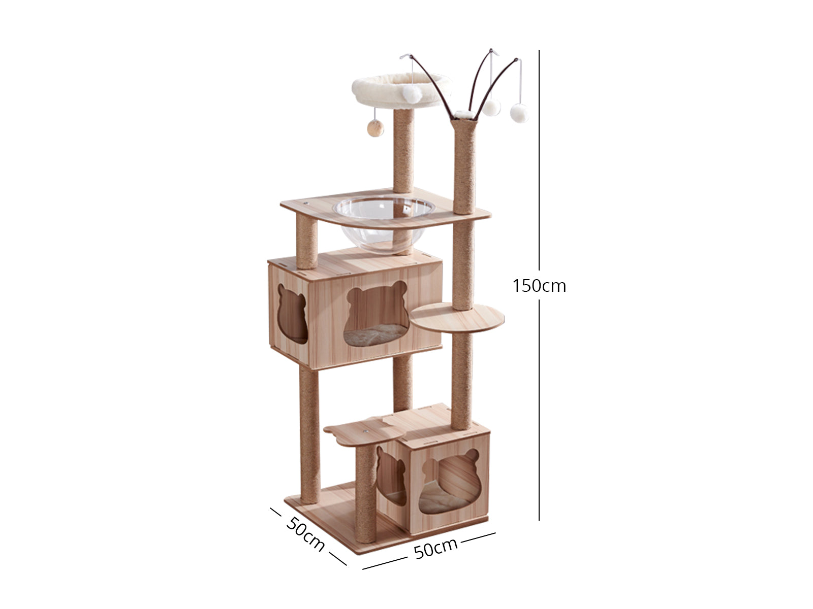 Cat Tree Wooden - 150 cm