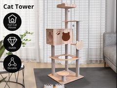 Cat Tree Wooden - 165 cm