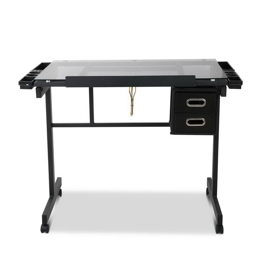 Artiss Drawing Desk Drafting Table - Black