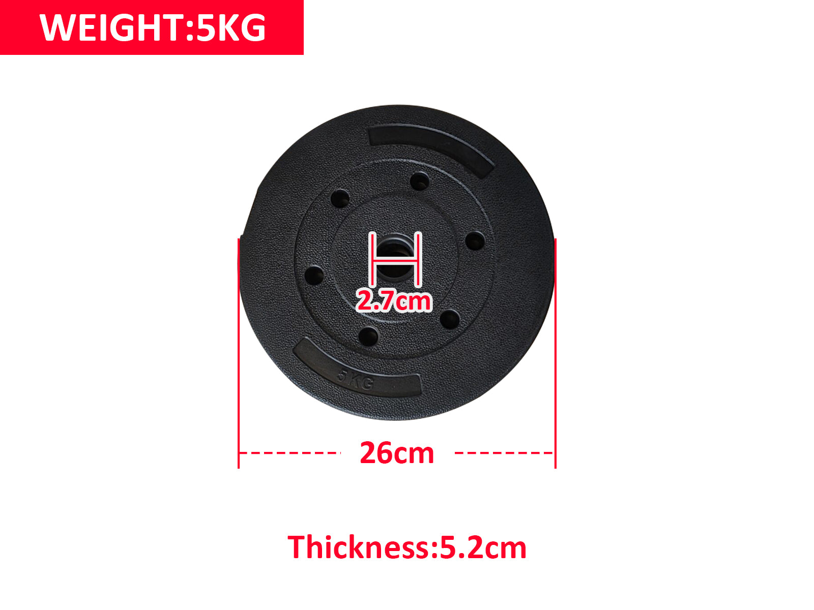 Cement Weight Plate 5KG X 4