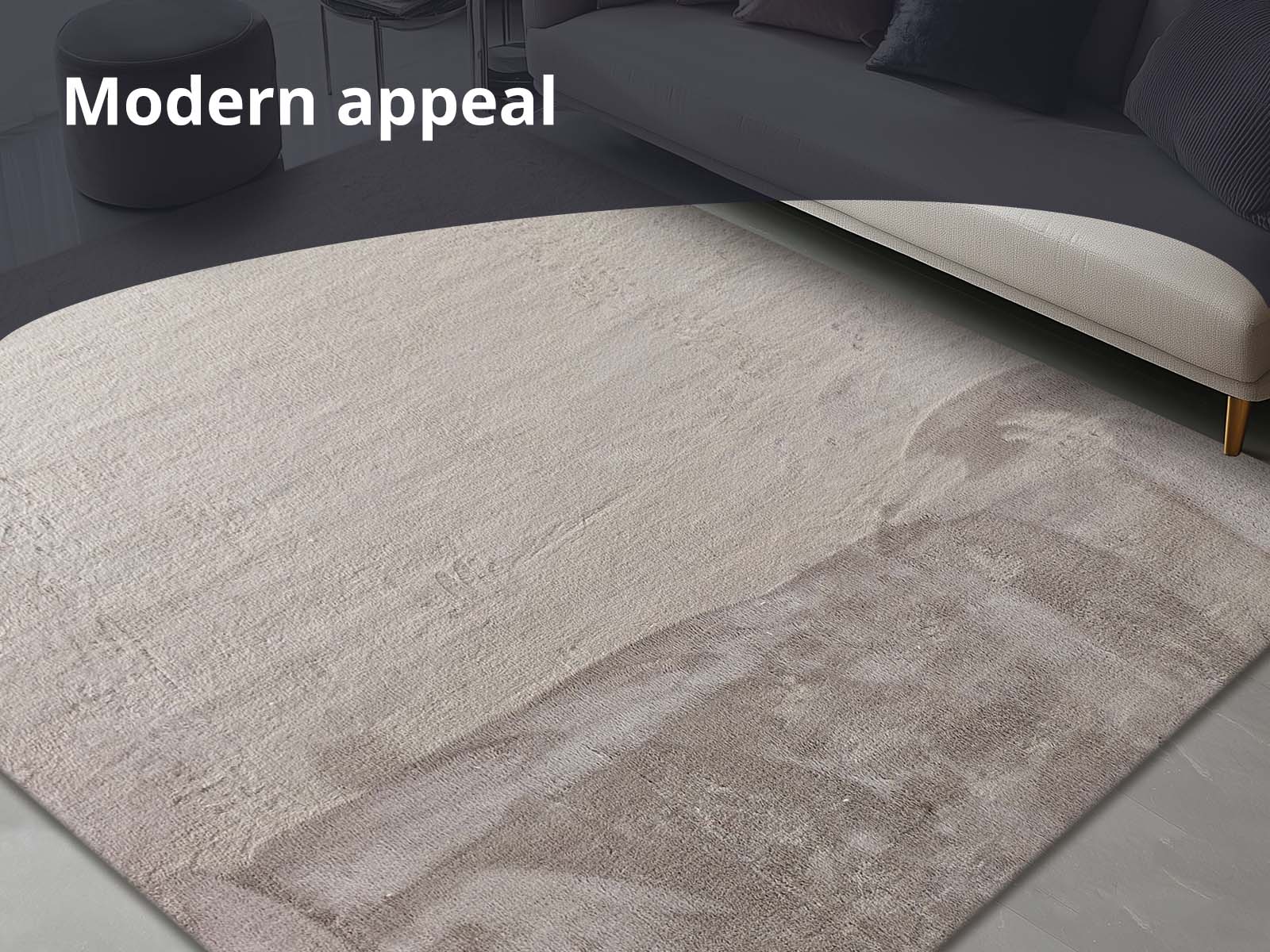 Angola Floor Rug 160cm x 230cm - Light brown