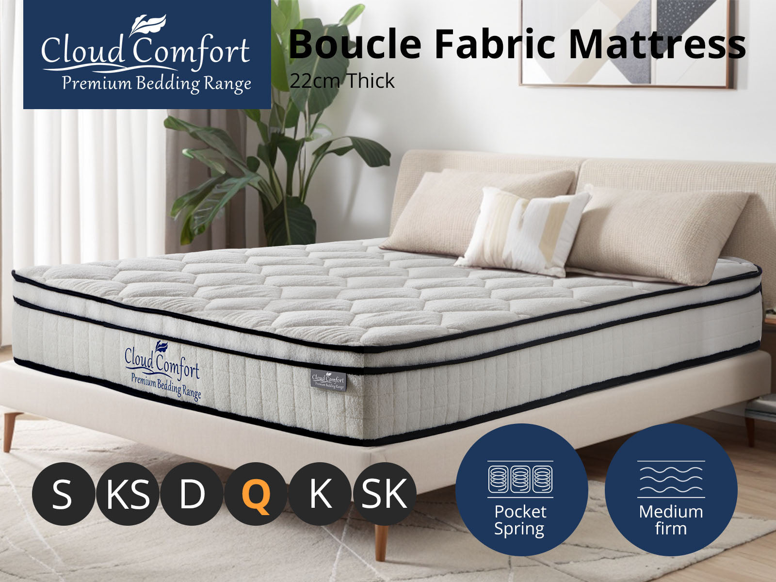 Boucle22 Mattress - Queen