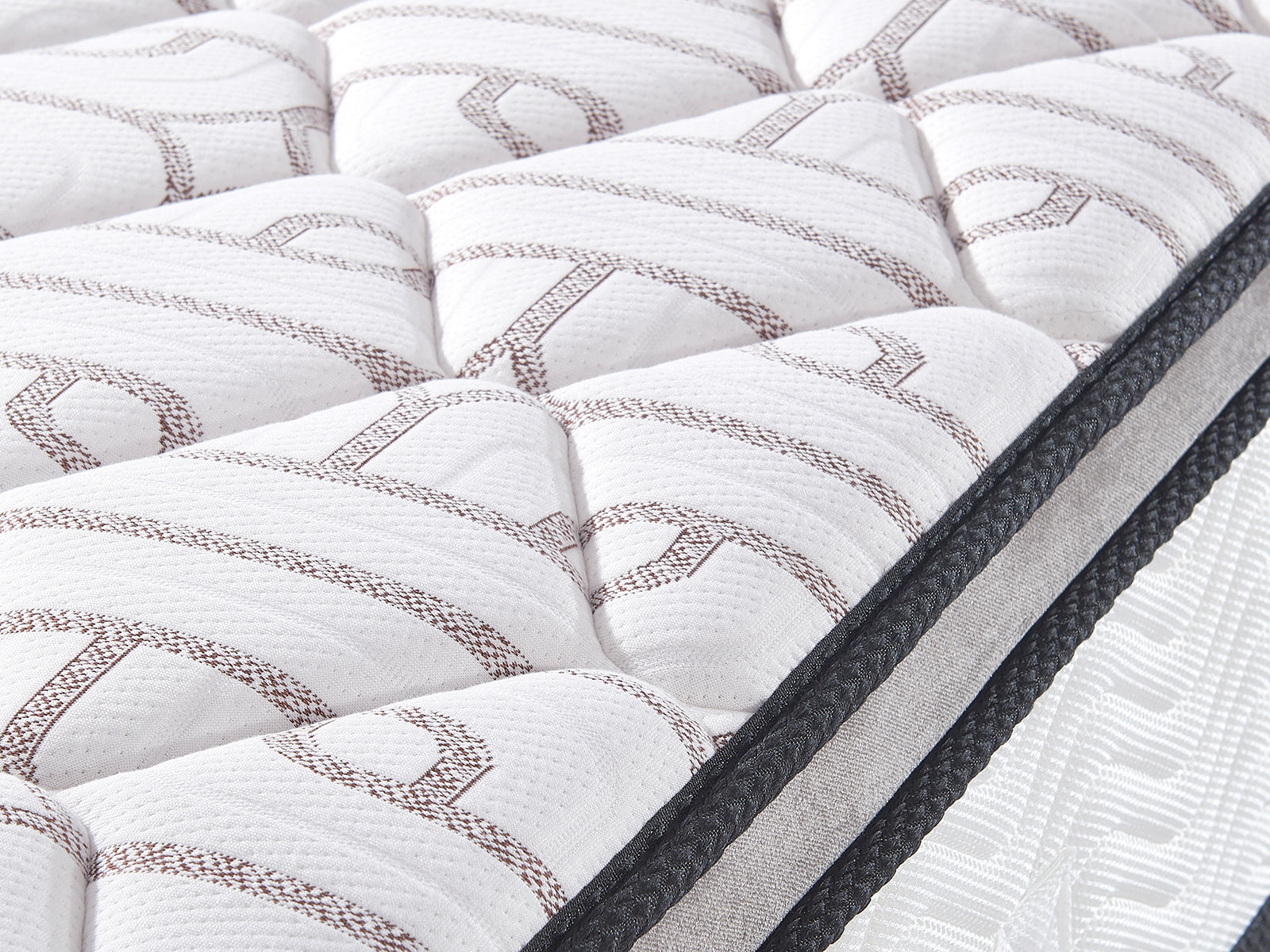 Bass Storage Bed Frame Grey & Euro Top Memory Foam Mattress GEL30 - Double