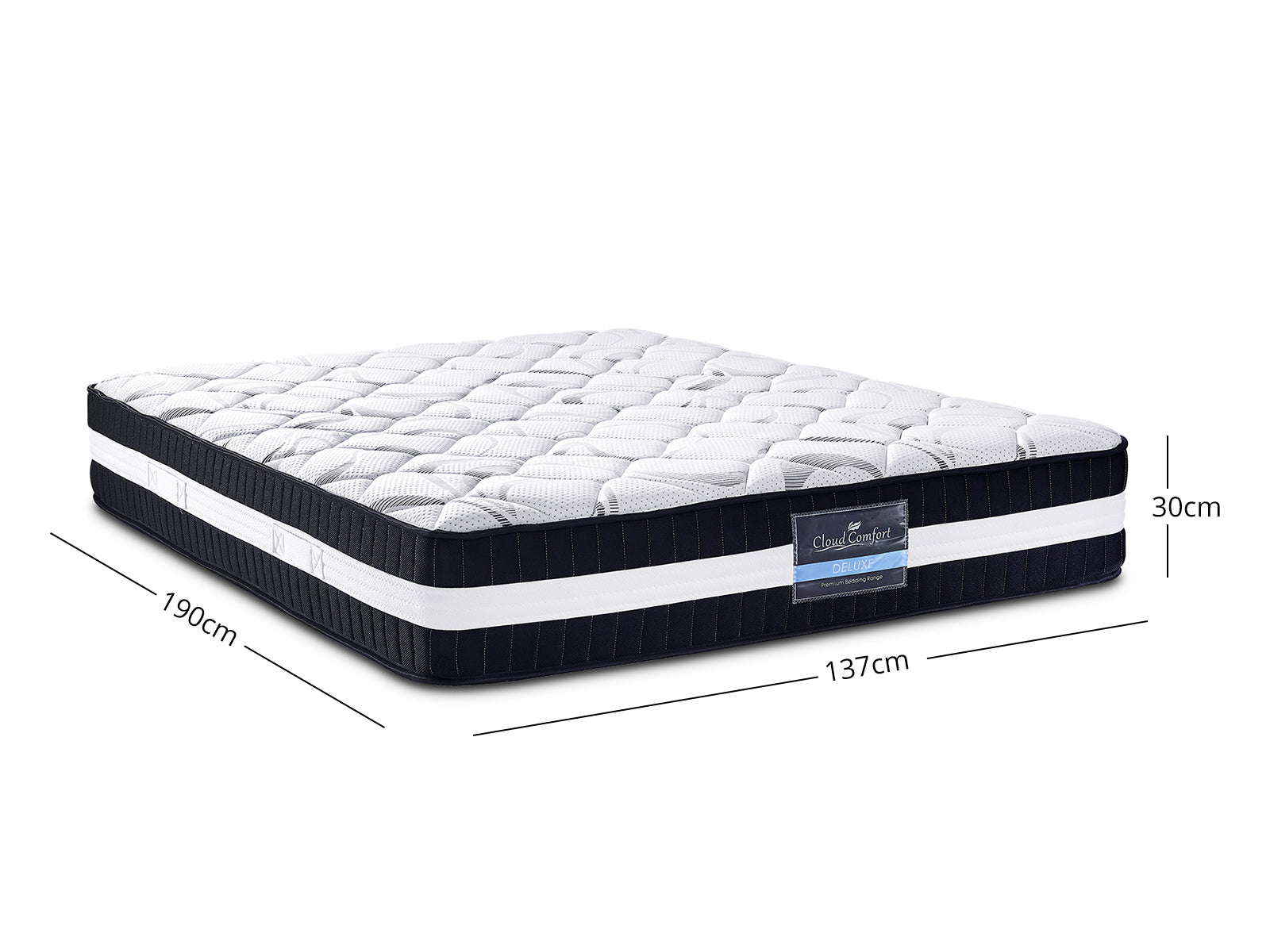 Ariel Princess Bed & Euro Top Mattress L30 - Double
