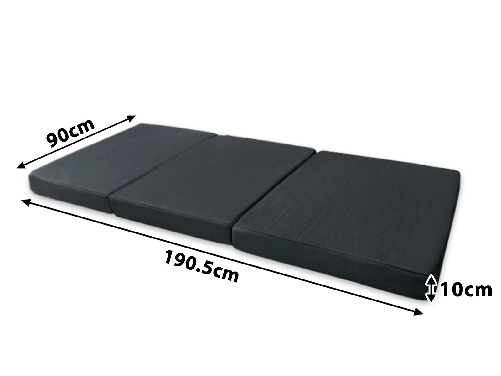 3-Fold High-Density Foam Mattress Topper - Single