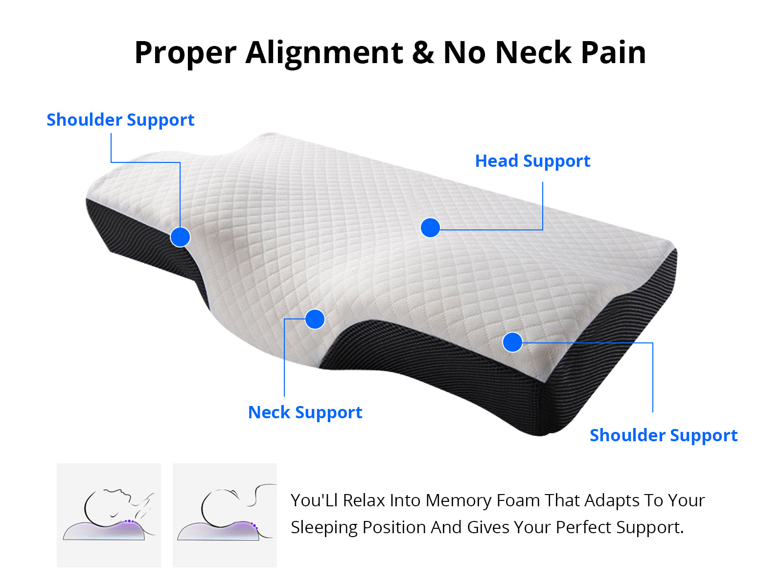 Contour Memory Foam Pillow