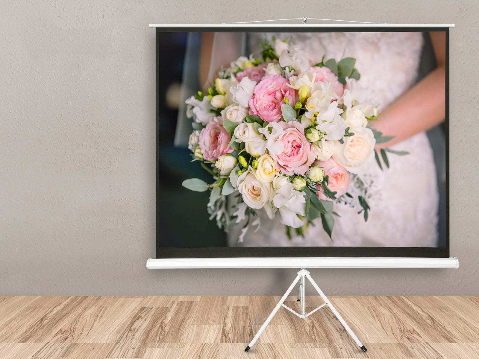 120 Inches Portable Tripod Projector Screen