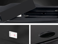 45L Square Sensor Bin - Black