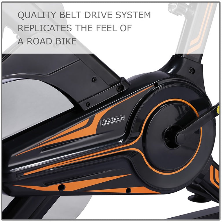 11kg Flywheel Exercise Spin Bike – Orange