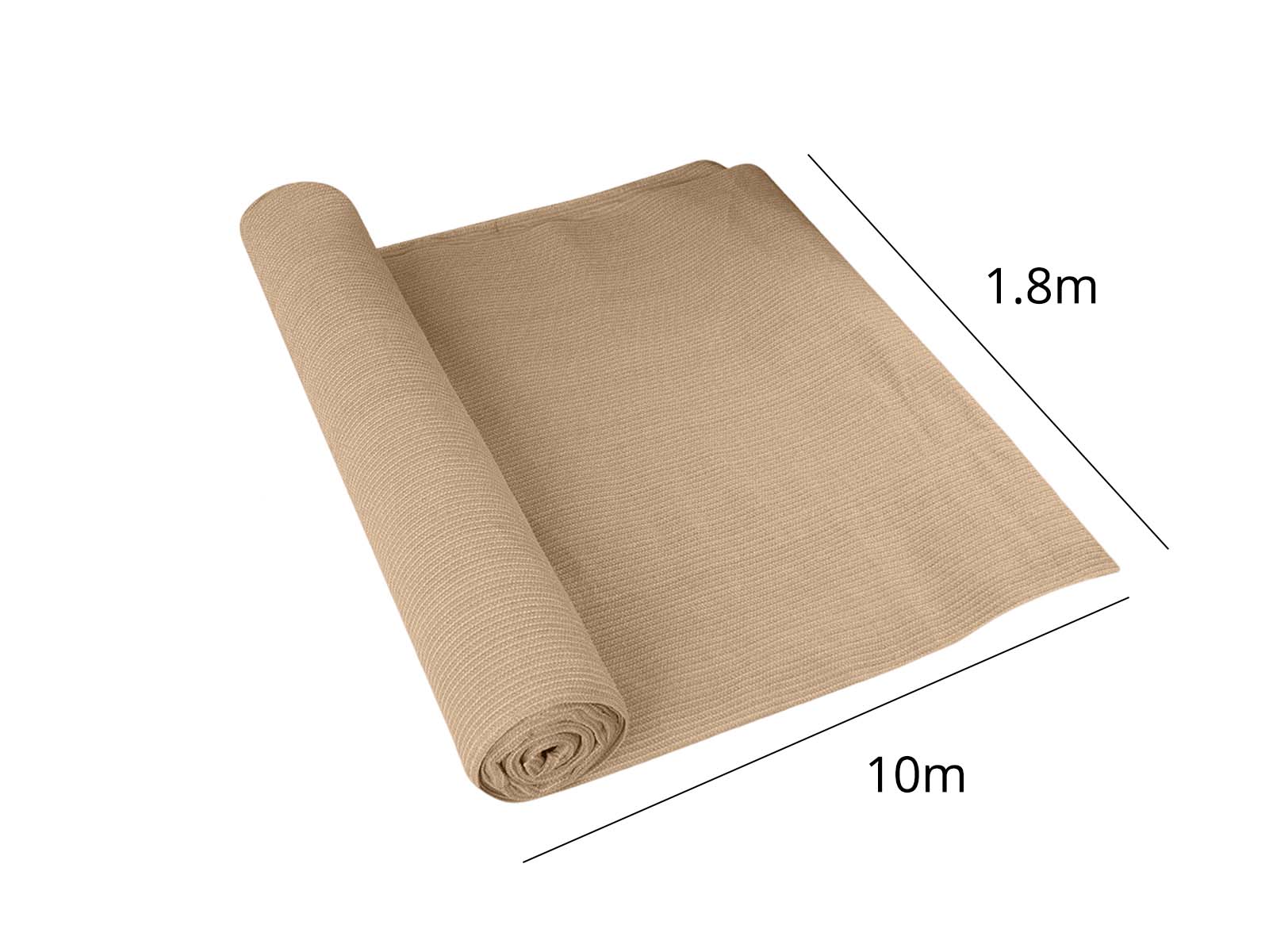 100gsm Beige Shade Cloth - 1.8m x 10m