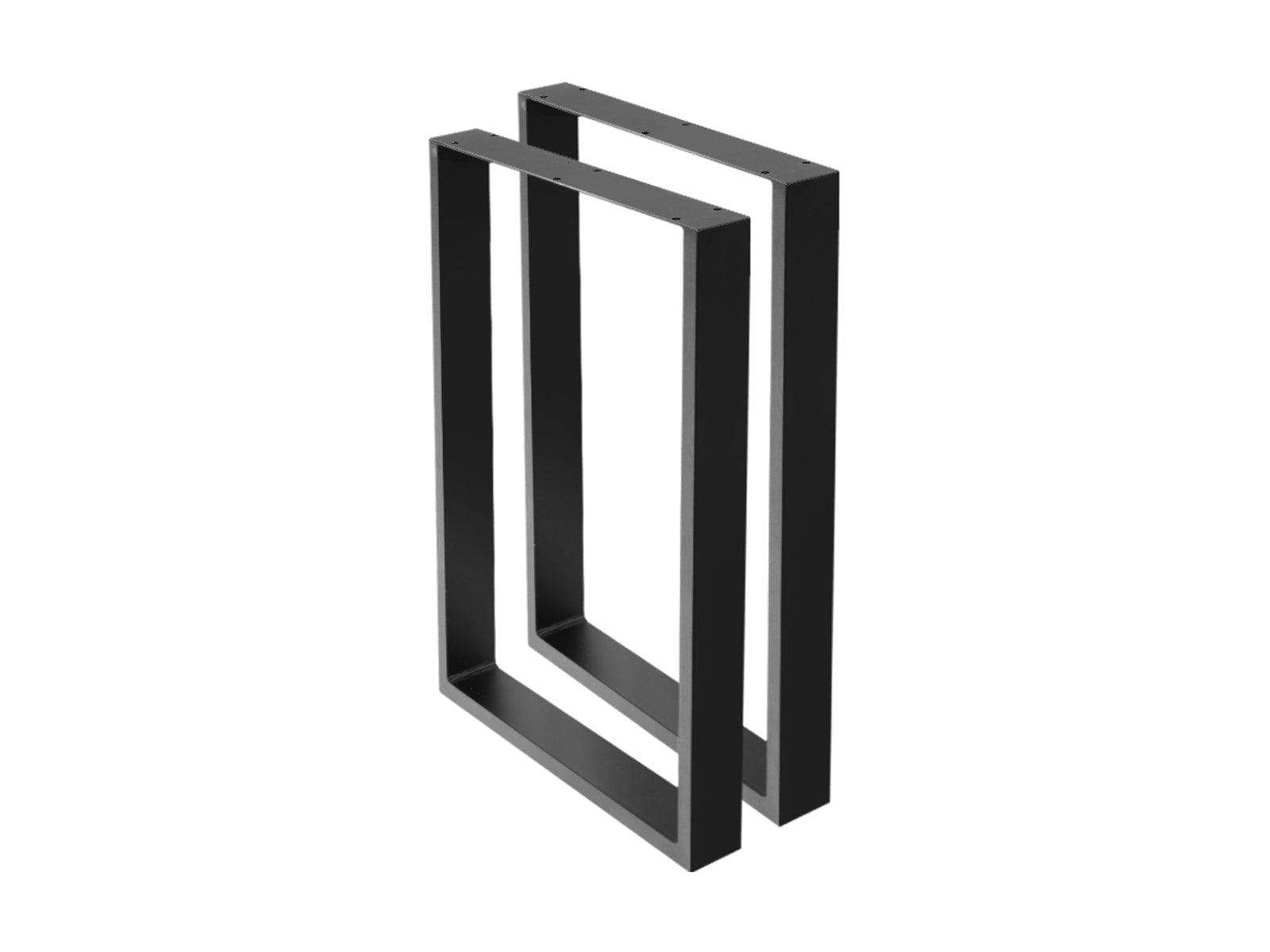 Box-Shape Medium Metal Table Legs - Set of 2