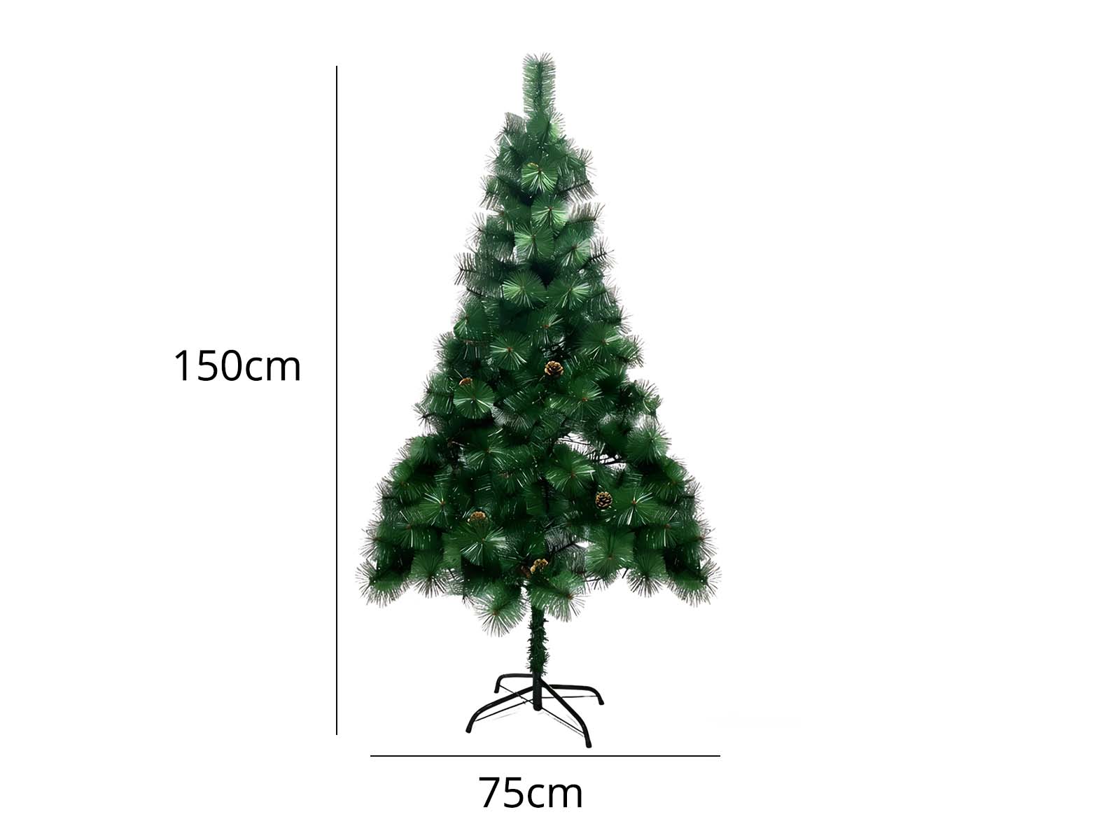 Christmas Tree with LED Lights - 5Ft/150 cm