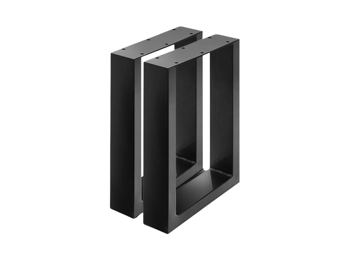 Box Shape Small Metal Table Legs - Set of 2