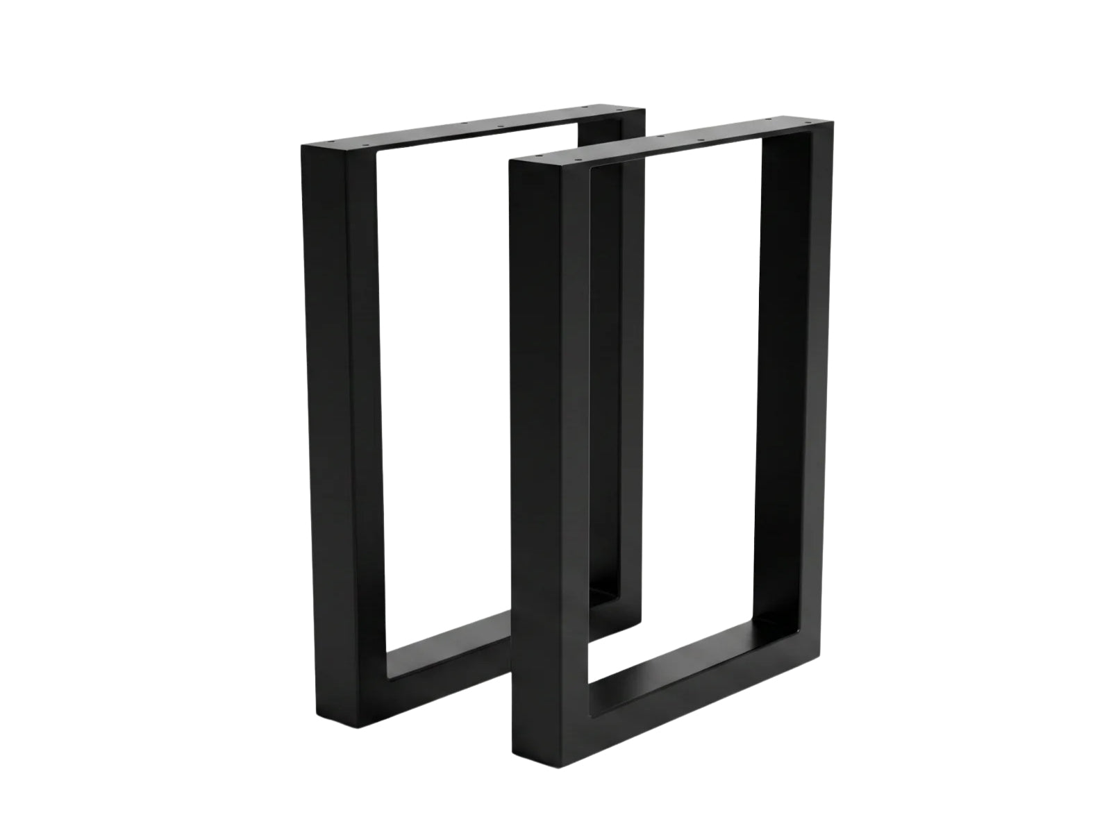 Box Shape Large Metal Table Legs - Set of 2