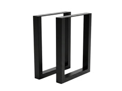 Box Shape Large Metal Table Legs - Set of 2